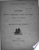 Dépositions des témoins