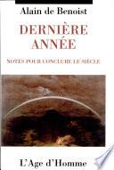 Dernière année