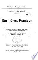 Dernières pensées