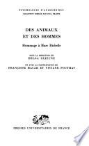 Des animaux et des hommes