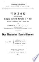 Des bactéries dénitrifiantes