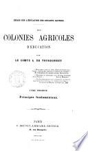 Des colonies agricoles d'éducation par A. de Tourdonnet