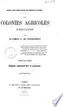 Des colonies agricoles d'éducation par A. de Tourdonnet