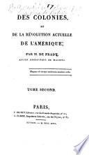 Des colonies et de la révolution actuelle de l'Amérique