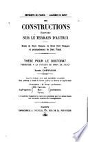 Des constructions élevées sur le terrain d'autrui