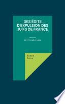 Des édits d'expulsion des Juifs de France