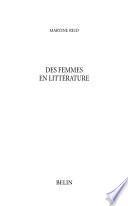 Des femmes en littérature