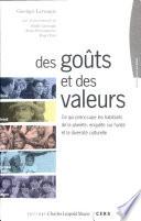 Des goûts et des valeurs