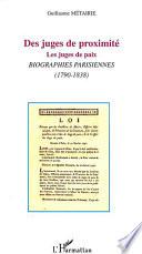 DES JUGES DE PROXIMITÉ