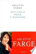 Des lieux pour l'histoire