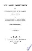 Des lignes isothermes et la distribution de la chaleur sur le globe