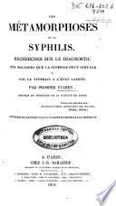Des métamorphoses de la syphilis