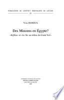 Des minoens en Egypte?