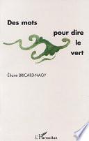 Des mots pour dire le vert