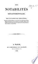 Des Notabilités départementales