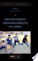 Des politiques démographiques en Chine