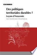 Des politiques territoriales durables ?