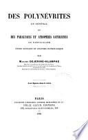 Des polynévrites en général et des paralysies et atrophies saturnines en particulier