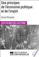 Des principes de l'économie politique et de l'impôt de David Ricardo