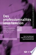 Des professionnalités sous tension