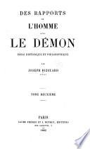 Des rapports de l'homme avec le démon