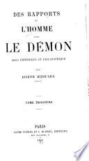 Des rapports de l'homme avec le démon