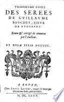 Des Serees de Guillaume Bouchet