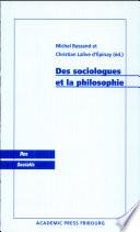 Des sociologues et la philosophie