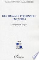 Des travaux personnels encadrés