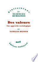 Des valeurs. Une approche sociologique