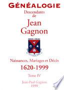 Descendants de Jean Gagnon