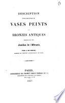 Description d'une collection de vases peints et bronzes antiques provenant des fouilles de l'Étrurie par J. de Witte