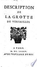 Description de la grotte de Versailles