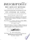 Description des arts et métiers