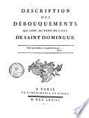 Description des débouquements qui sont au nord de l'isle de Saint Domingue ...