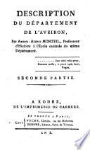Description du Département de l'Aveiron