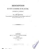 Description du pont suspendu en fil de fer, construit à Genève