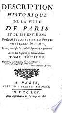 Description historique de la ville de Paris et de ses environs