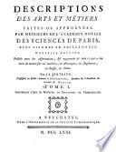 Descriptions Des Arts Et Métiers