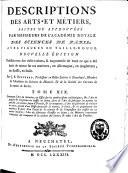 Descriptions des arts et métiers