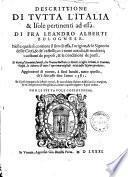 Descrittione di tutta l'Italia et +& isole pertinenti ad essa