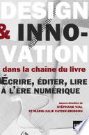 Design et innovation dans la chaîne du livre