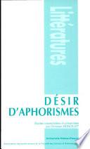 Désir d'aphorismes
