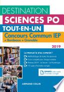 Destination Sciences Po - Concours commun IEP 2019 + Bordeaux + Grenoble