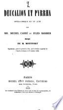 Deucalion et Pyrrha, opera-comique en 1 acte par ---et Jules Barbier