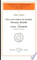 Deux amis italiens de Stendhal : Giovanni Plana et Carlo Guasco