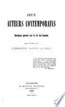 Deux auteurs contemporains [i.e. M. Nathasius, F. Lewald]