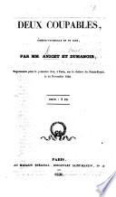 Deux coupables, comédie-vaudeville, etc