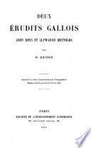 Deux érudits gallois, John Rhys et Llywarch Reynolds