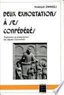 Deux exhortations à ses confédérés